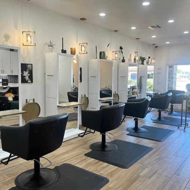 The Meeting Place Salon styling stations