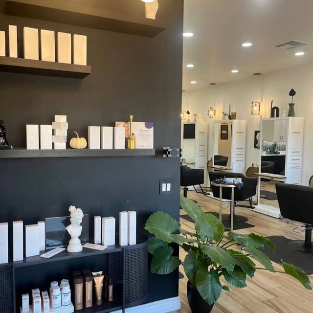 The Meeting Place Salon retail and styling area